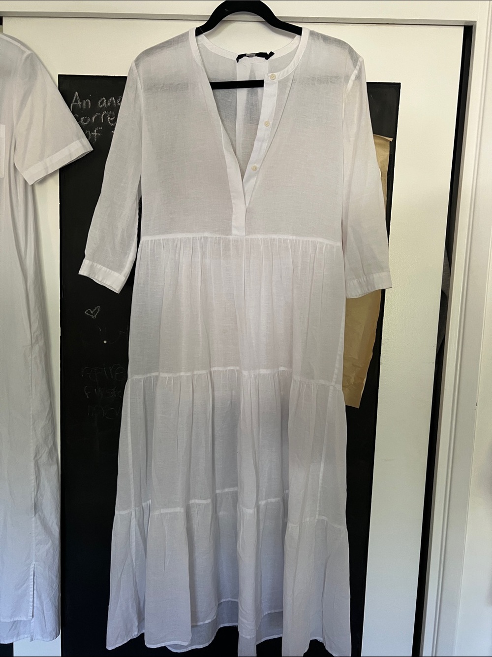 Jenni kayne Tiered V-Neck Cotton Dress j